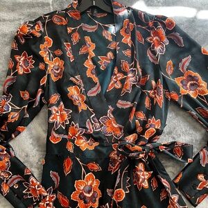 BCBG Maxazaria Floral Wrap Dress